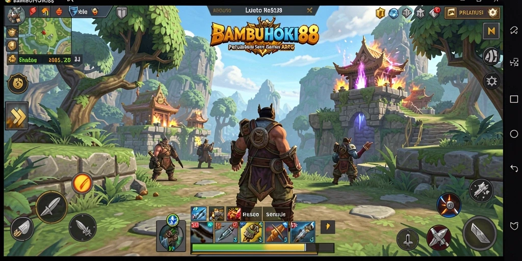Tampilan gameplay menyajikan pertempuran seru dalam dunia ARPG.