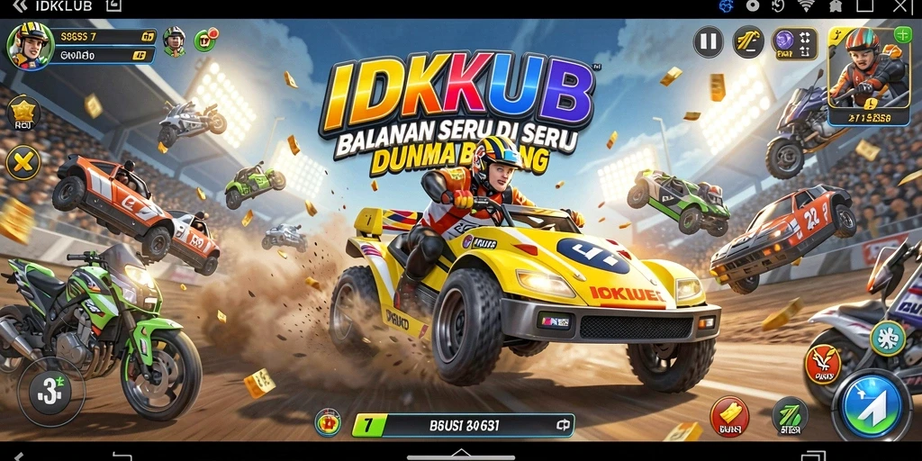 Gameplay Racing seru dengan berbagai mobil dan trek menantang.