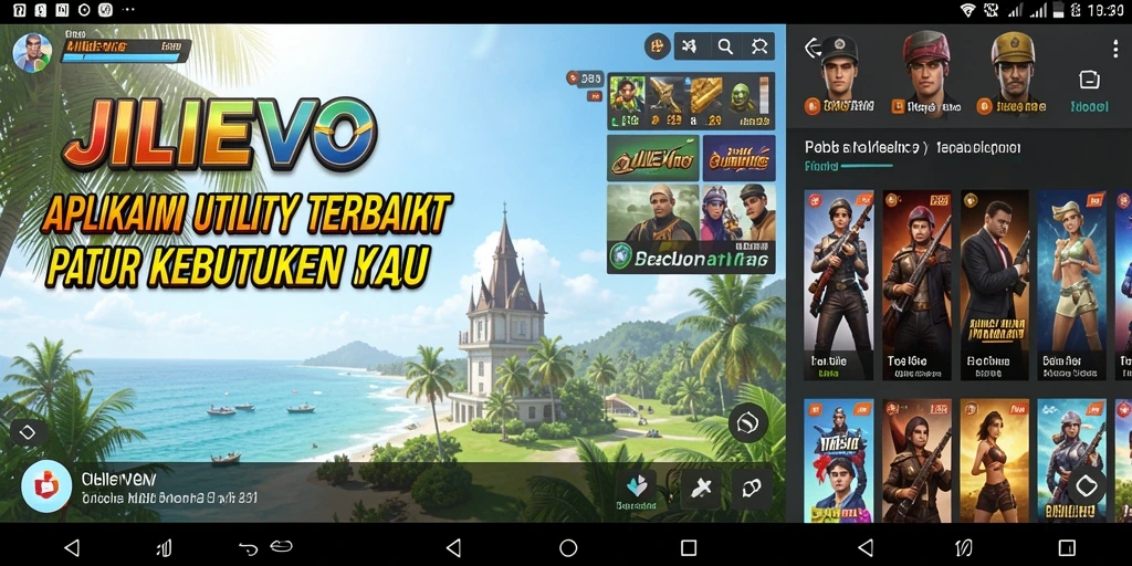 Tampilan antarmuka aplikasi JILIEVO yang ramah pengguna.