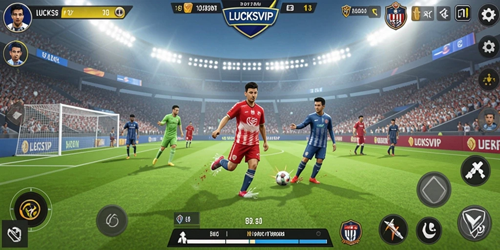 Tampilan gameplay LUCKSVIP yang menarik dan interaktif dalam dunia <strong>sepak bola</strong>.