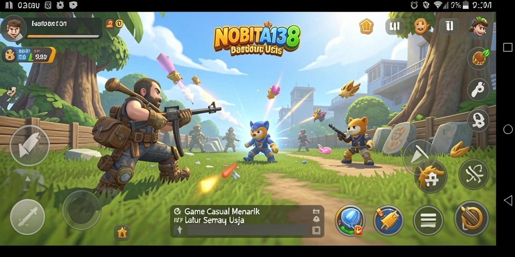 Screenshot gameplay NOBITA138 yang menunjukkan keseruan bermain.