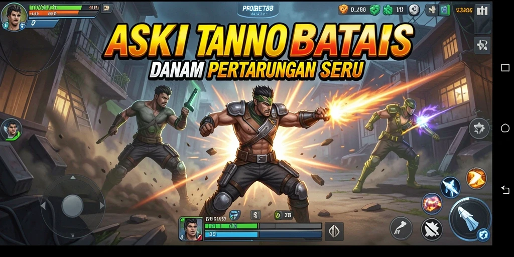 Tampilan aksi seru gameplay PROBET88 yang menegangkan.