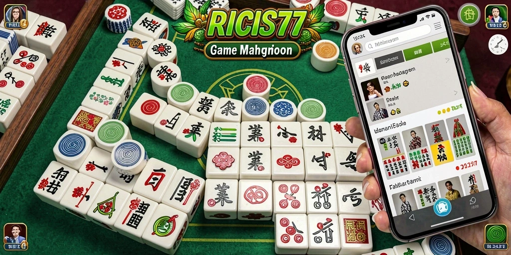 Screenshot menampilkan gameplay Mahjong yang menarik dan menantang.