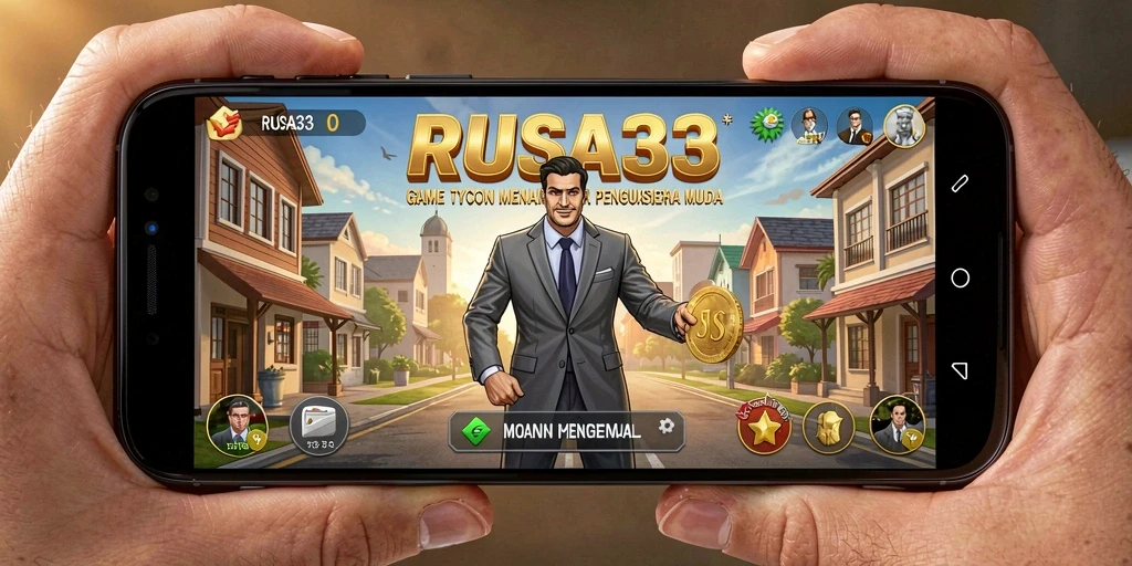 Screenshot gameplay RUSA33 menampilkan aksi membangun bisnis yang seru.