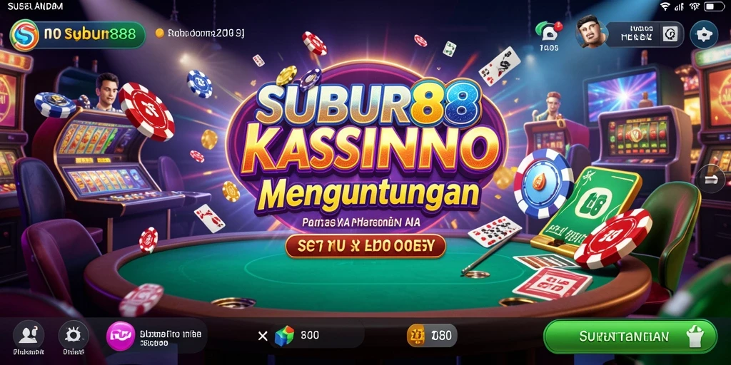 Tampilan gameplay menarik dengan berbagai pilihan permainan Kasino.