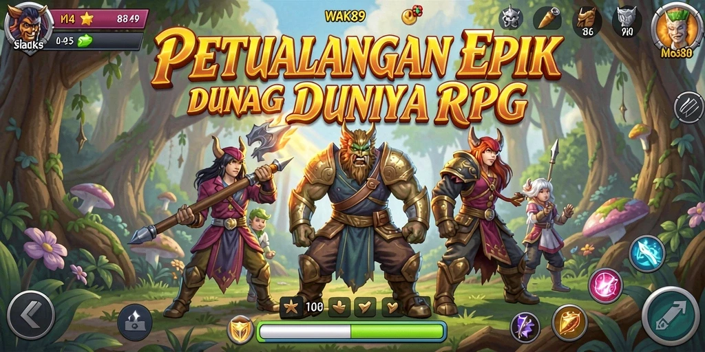 Tampilan menakjubkan dari gameplay RPG WAK89 yang mendebarkan.